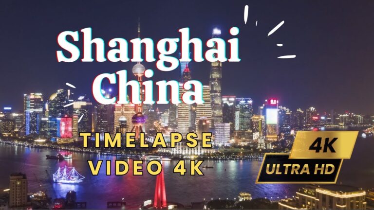 Shanghai China – City Lights  | Timelapse Video 4K