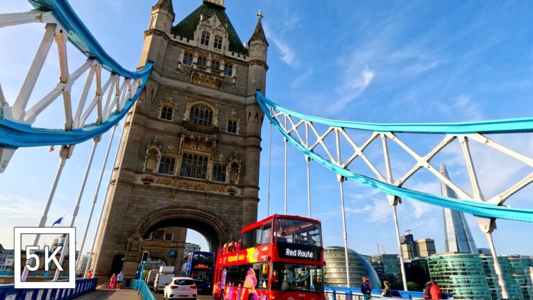 London Tower Bridge Walking Tour – 5K HDR – Central London Attractions