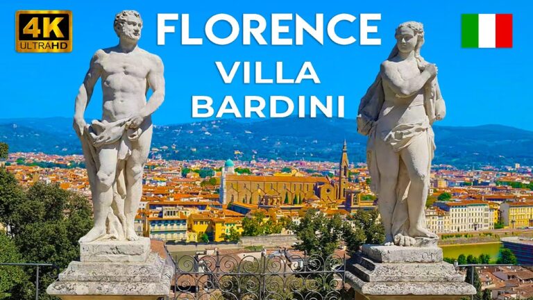 Florence 🇮🇹 Walking Tour at Villa Bardini Garden [4K 60fps]