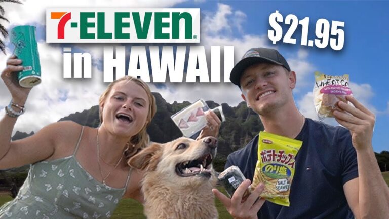 Hawaii 7-Eleven ULTIMATE $20 FOOD REVIEW – Oahu Hawaii Things To Do! Hawaii Vlog 2023