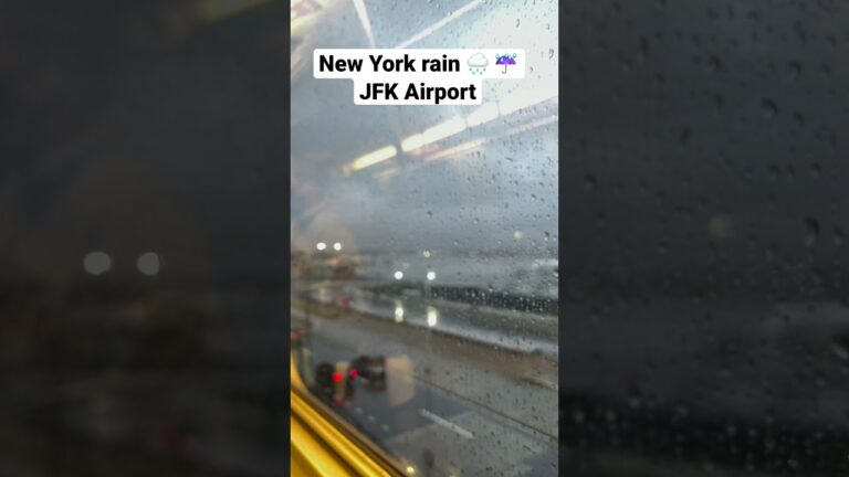 #shorts New York Rain 🌧 at JFK international airport #newyork #newyorkcity #rain