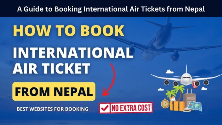 How to book an international flight ticket from Nepal | Booking Cheapest Air Tickets from Nepal