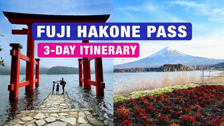Fuji Hakone Pass 3-Day Itinerary from Tokyo: Lake Kawaguchiko & Hakone