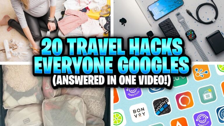 20 Travel Hacks Everyone Googles (All Answered in One Video!) | Travel Essentials for Every Trip